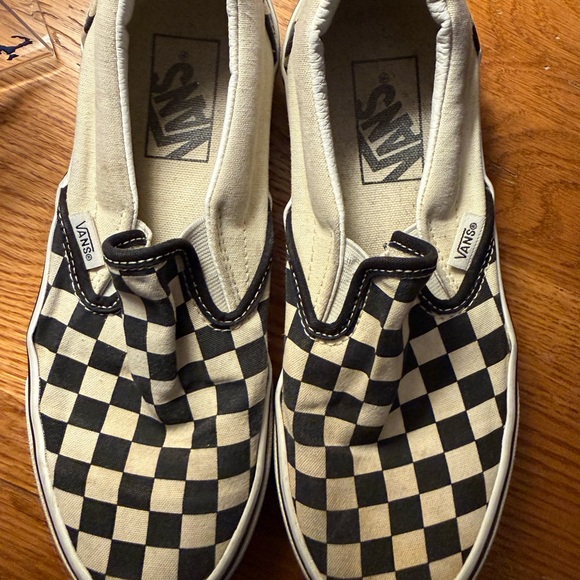 Vans Slip-On Sneakers in Black and White Checkerboard Mens Size 5 1/2 - Picture 14 of 16